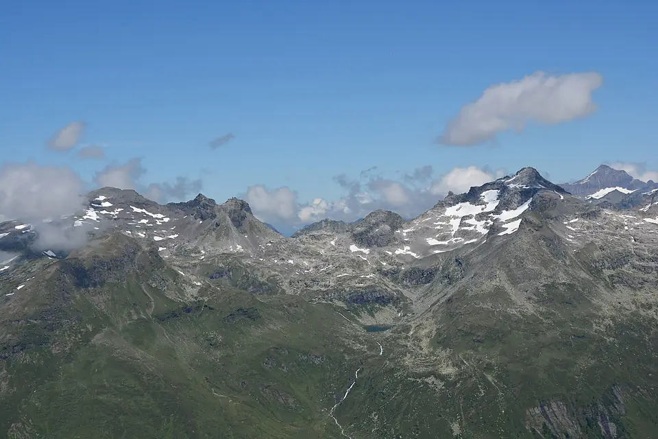 Hochgasser, Bärenköpfe, Riegelturm, Teufelsspitz, Riegelkopf und Kitzsteinhorn