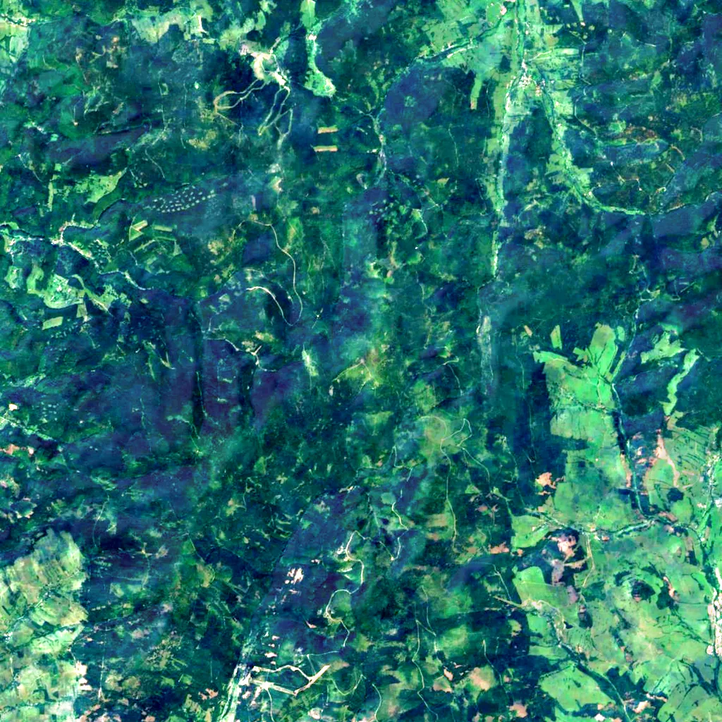 Králický Sněžník seen from above (Sentinel-2)
