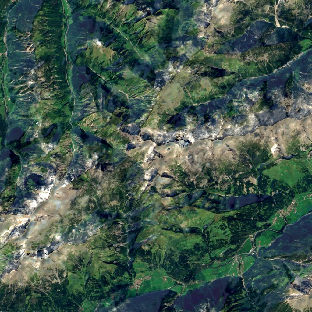 Krottenkopf seen from above (Sentinel-2)