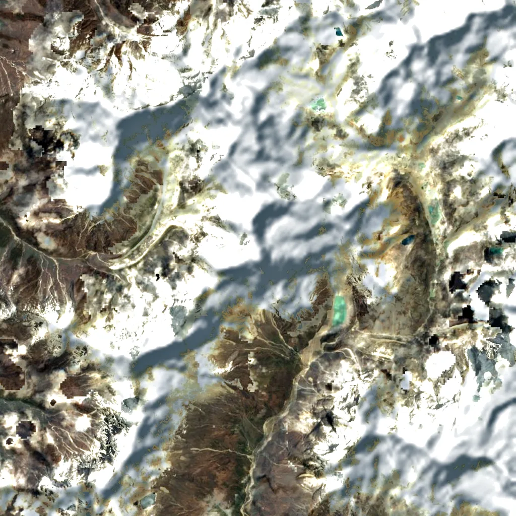 Kyashar seen from above (Sentinel-2)