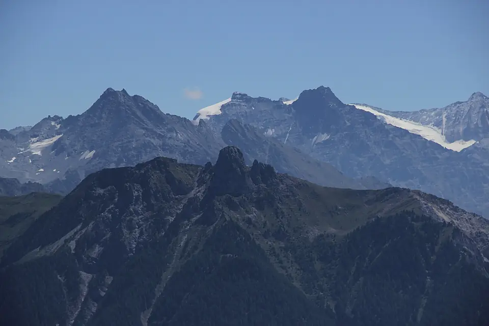 Bec des Rosses, Pierre Avoi, Le Pleureur and La Ruinette (20489920119)