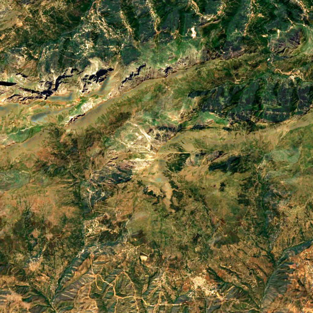 Lalla-Khedidja seen from above (Sentinel-2)