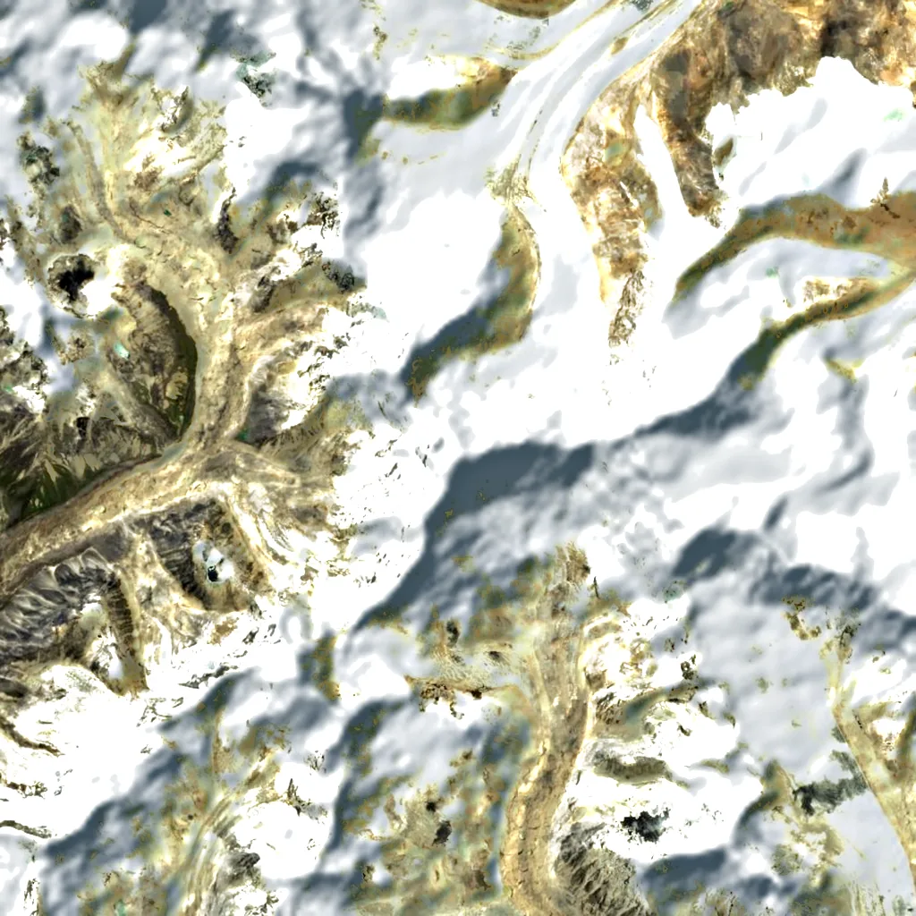 Langtang Ri seen from above (Sentinel-2)