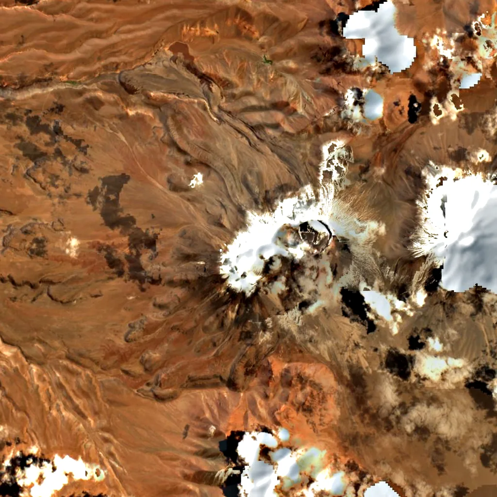 Lascar seen from above (Sentinel-2)