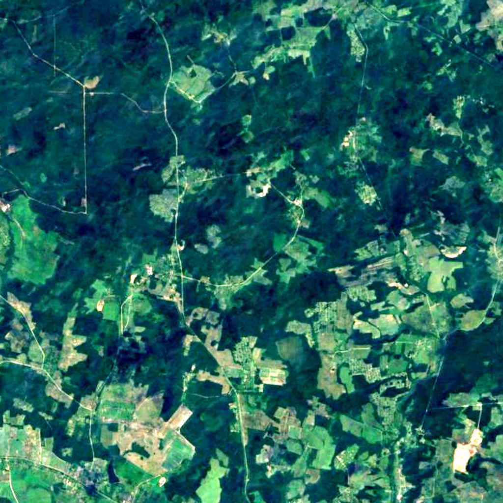 Lysaja seen from above (Sentinel-2)