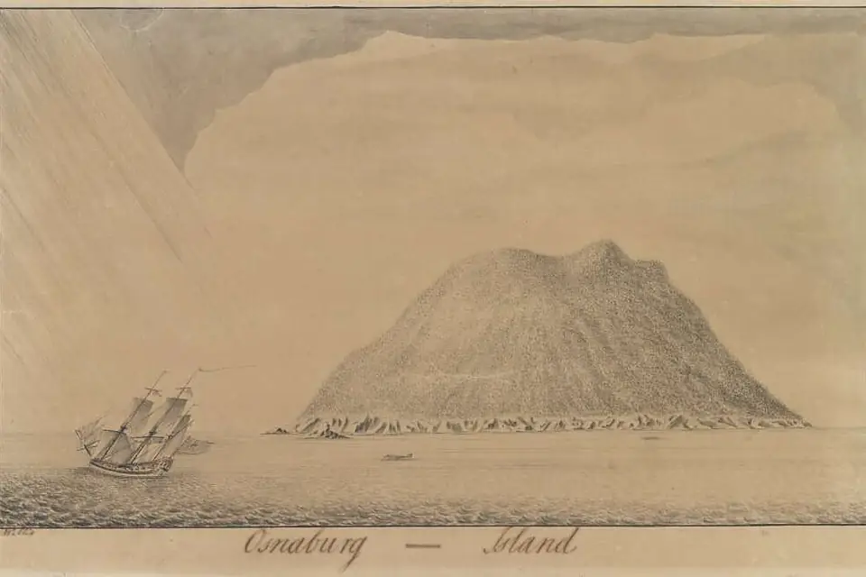 Osnaburg Island Mehetia Wallis 1767