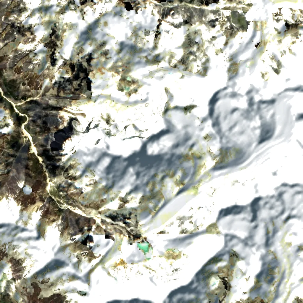 Melungtse seen from above (Sentinel-2)