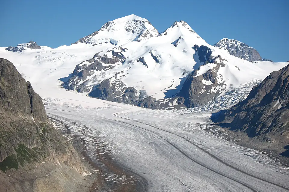 3619 - Aletschgletscher und Mönch viewed from Eggishorn