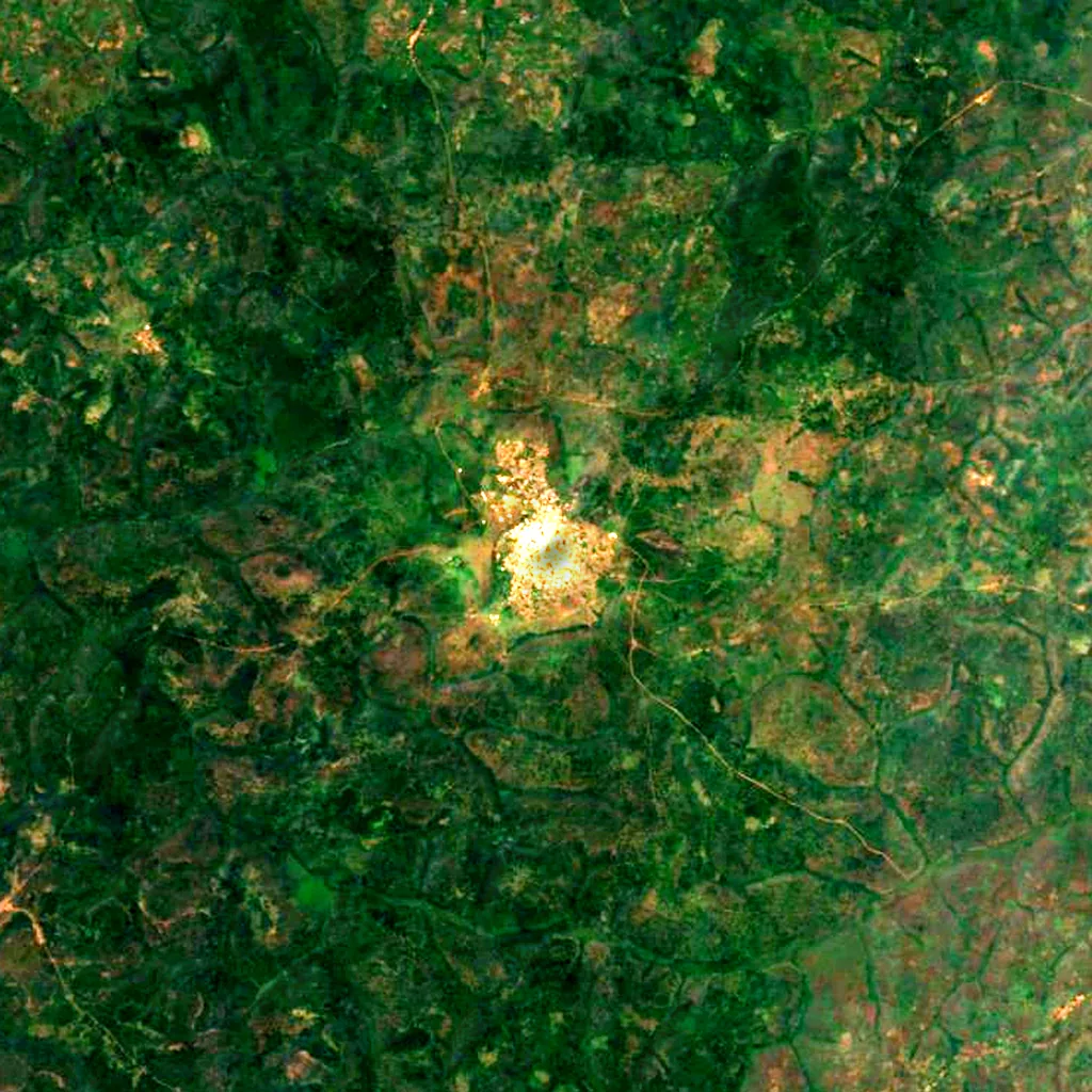 Mont Ngaoui seen from above (Sentinel-2)