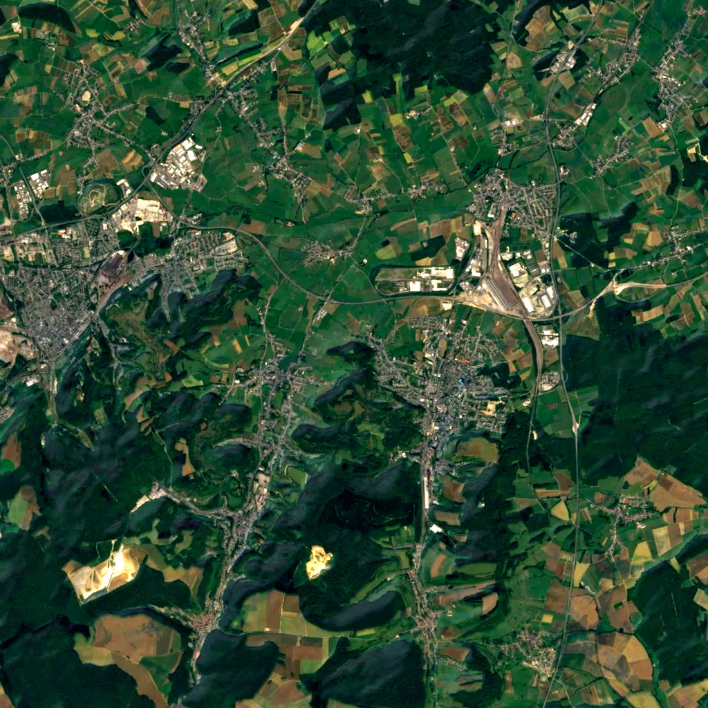 Mont St. Jean seen from above (Sentinel-2)