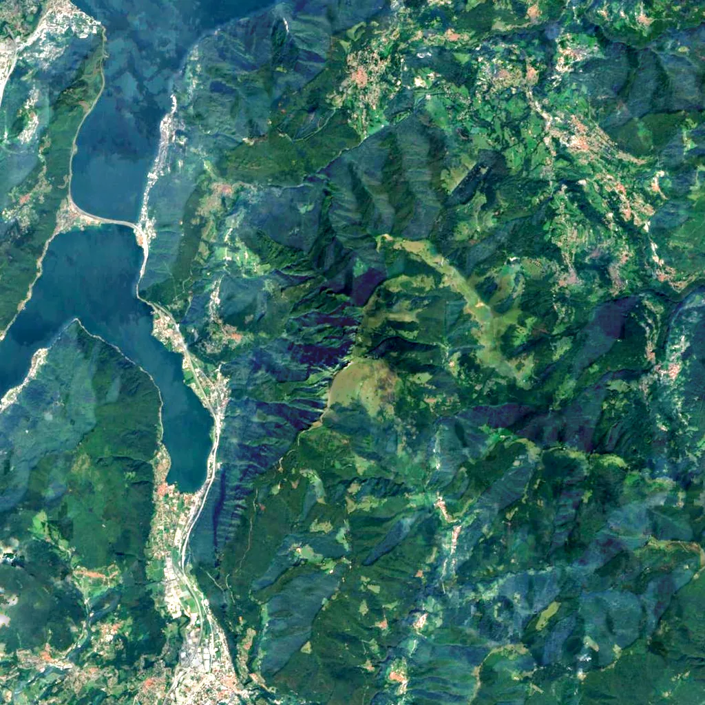 Monte Generoso seen from above (Sentinel-2)