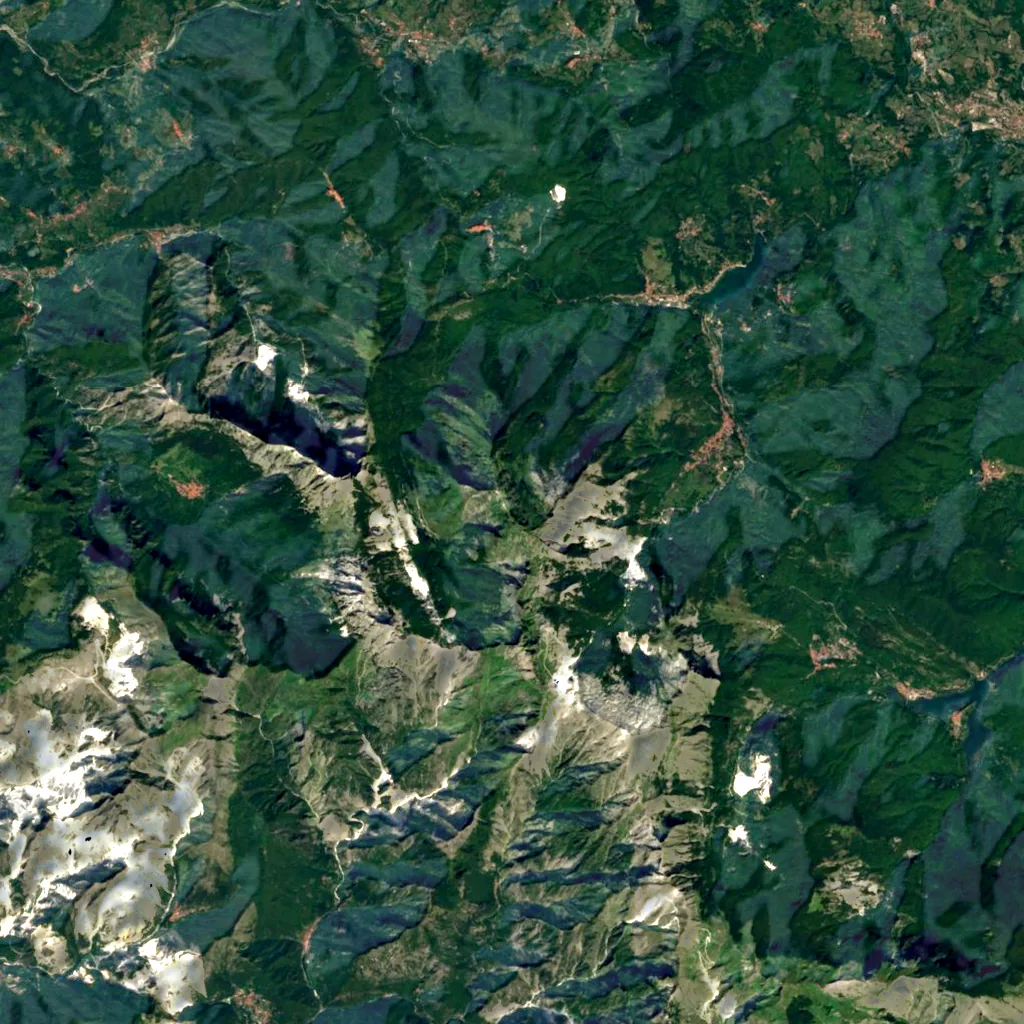 Monte Pisanino seen from above (Sentinel-2)