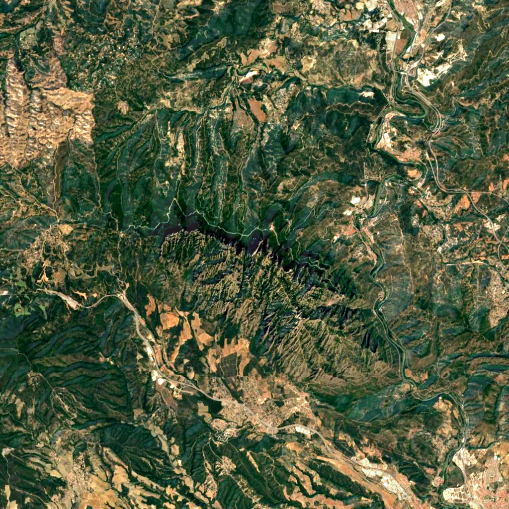 Montserrat seen from above (Sentinel-2)