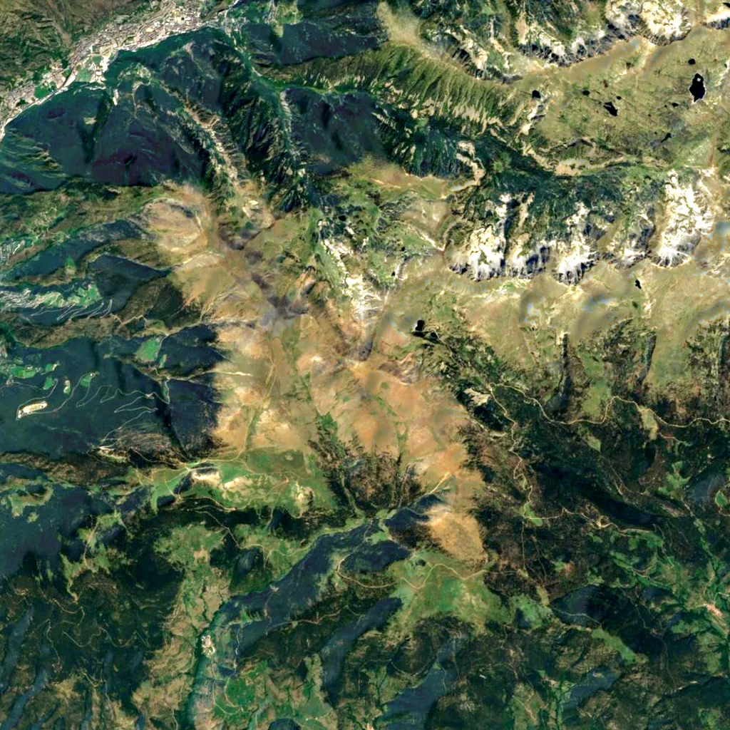 Monturull seen from above (Sentinel-2)