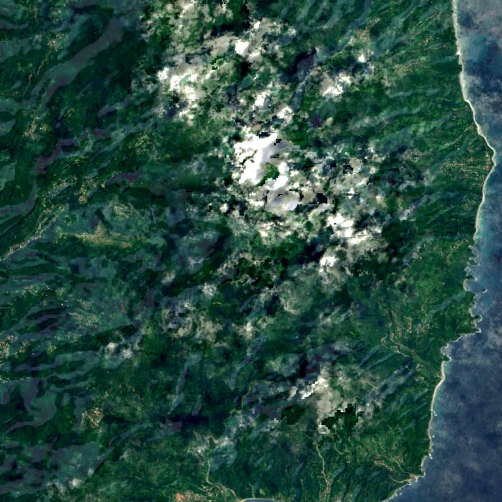 Morne Watt seen from above (Sentinel-2)