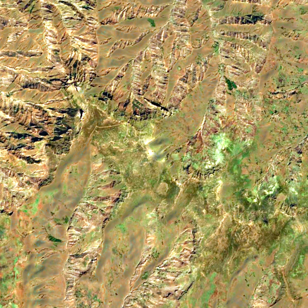 Mount Abuna Yosef seen from above (Sentinel-2)