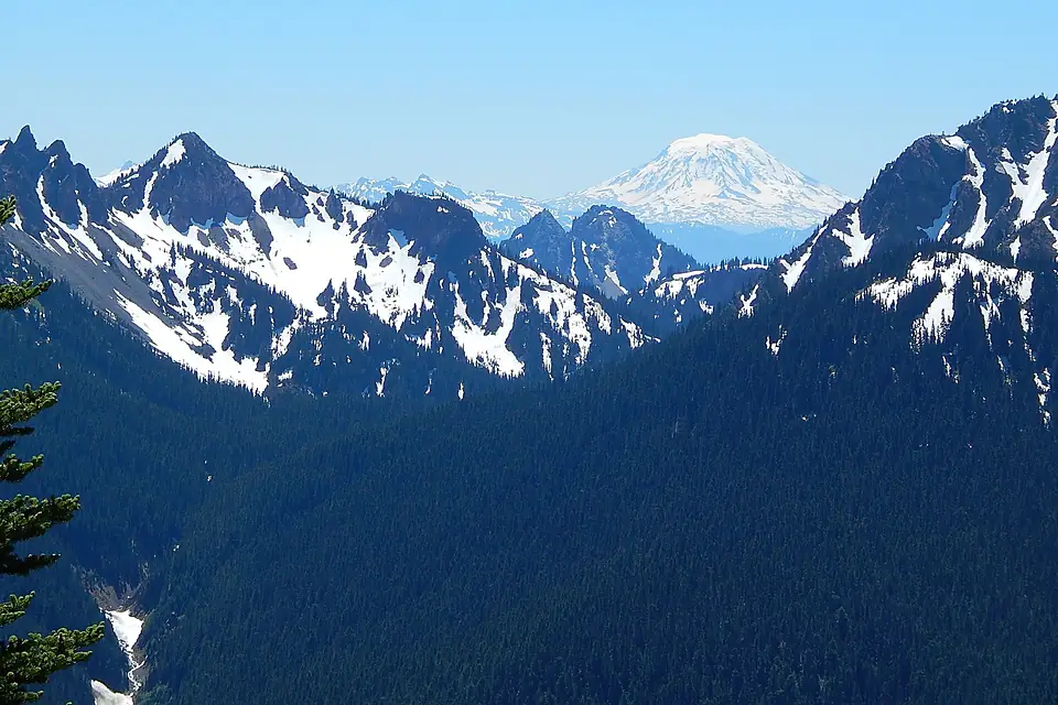 Barrier Peak, Mount Adams from Sunrise Road