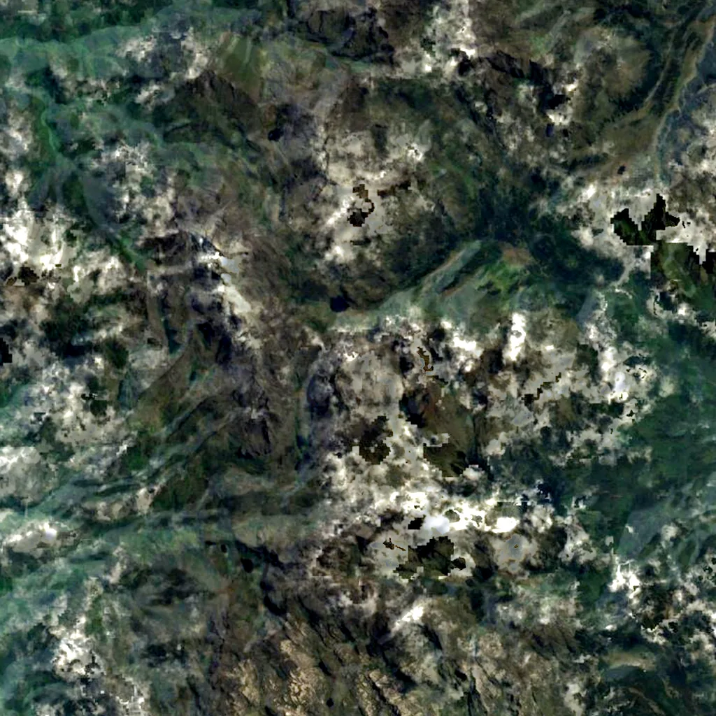 Mount Baker seen from above (Sentinel-2)