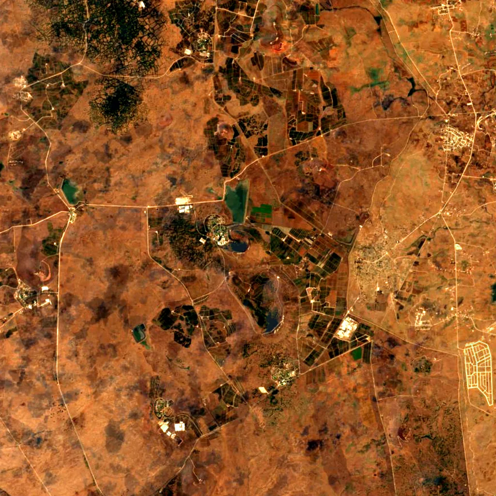 Mount Bental seen from above (Sentinel-2)