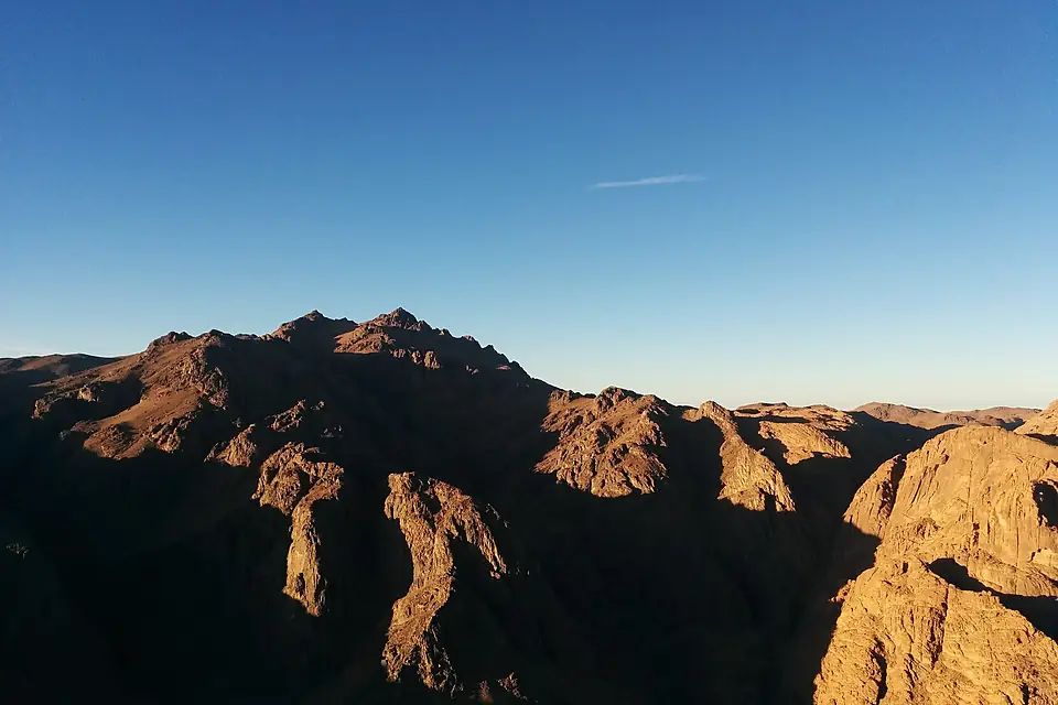 Mount Catherine visible form the top of Mount Sinai