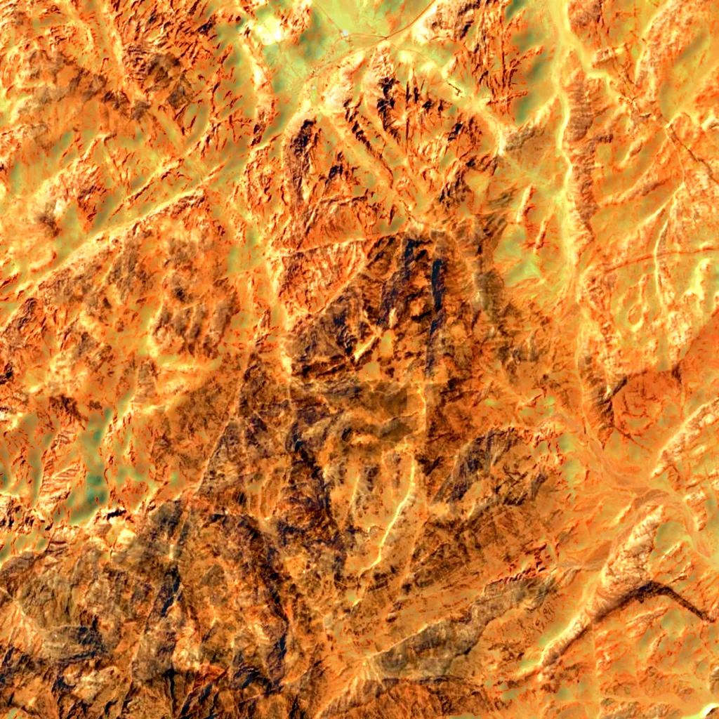 Mount Catherine seen from above (Sentinel-2)
