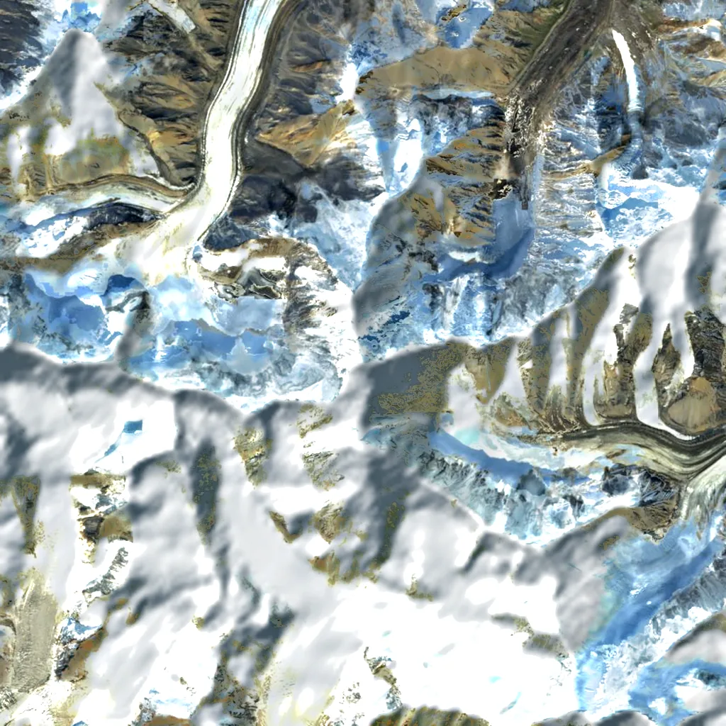 Mount Hayes seen from above (Sentinel-2)