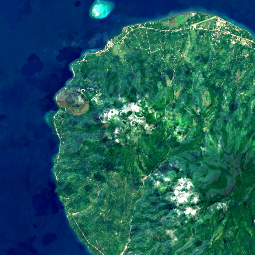 Mount Hibok-Hibok seen from above (Sentinel-2)