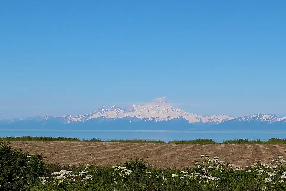 Mount Iliamna in July 2015