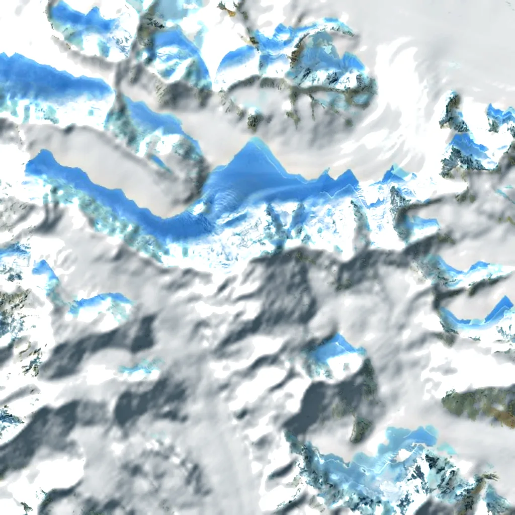 Mount Kennedy seen from above (Sentinel-2)