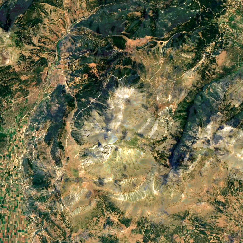 Mount Kyllini seen from above (Sentinel-2)