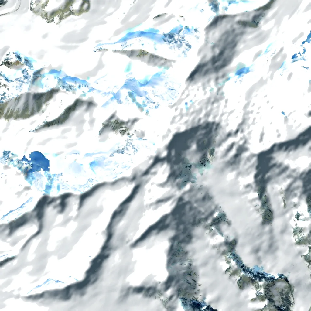 Mount Marcus Baker seen from above (Sentinel-2)