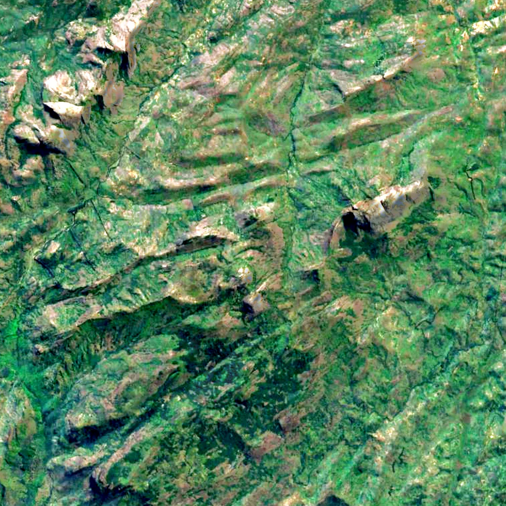 Mount Namuli seen from above (Sentinel-2)