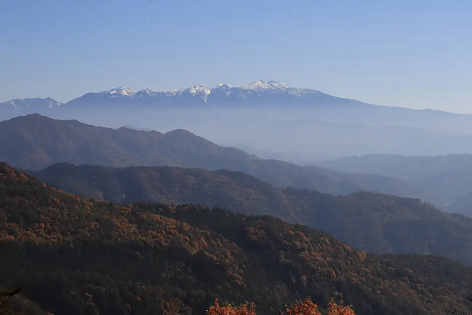 Mount Norikura from Mount Anbo