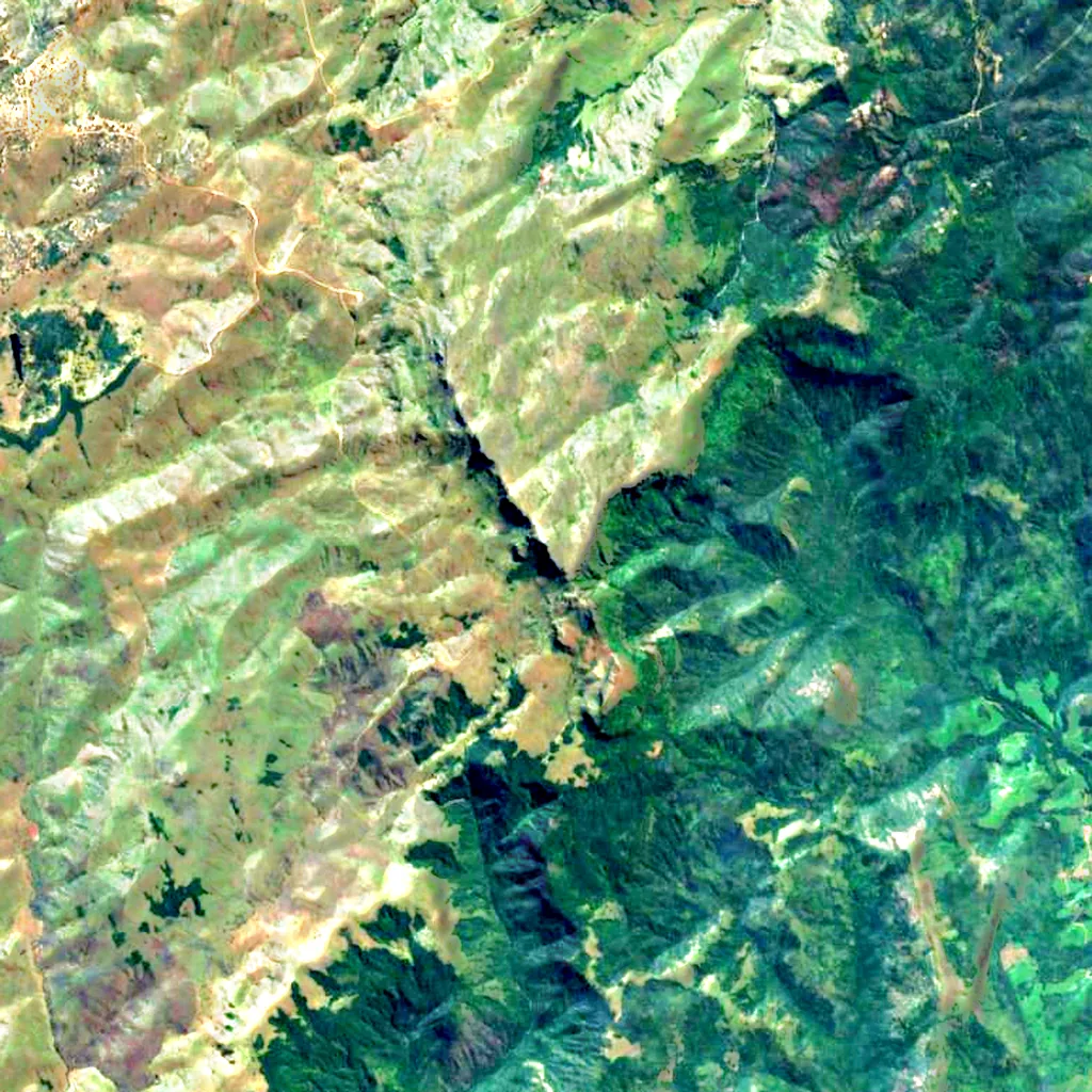 Mount Nyangani seen from above (Sentinel-2)