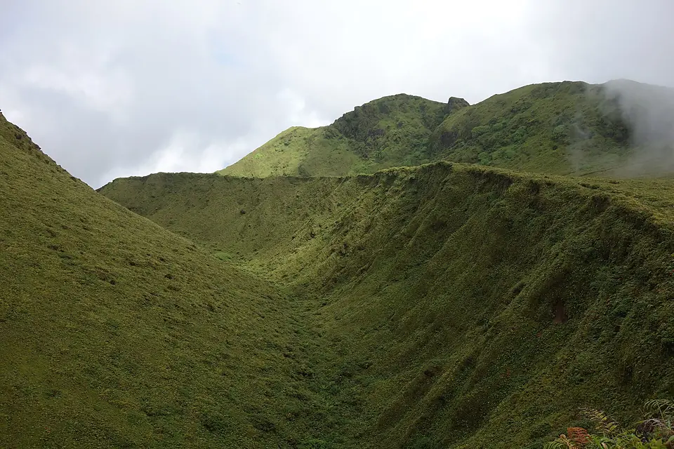 Crater and Summit Domes of Mont Pelée on Martinique