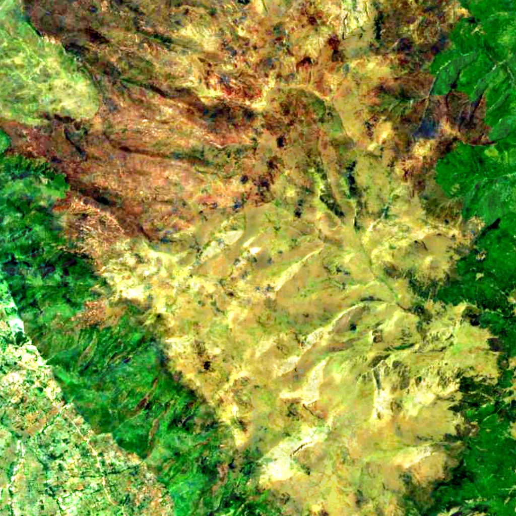Mount Satima seen from above (Sentinel-2)