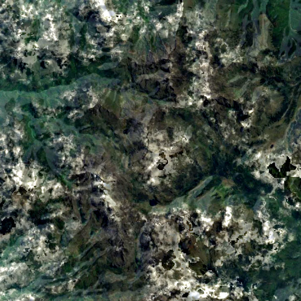 Mount Speke seen from above (Sentinel-2)