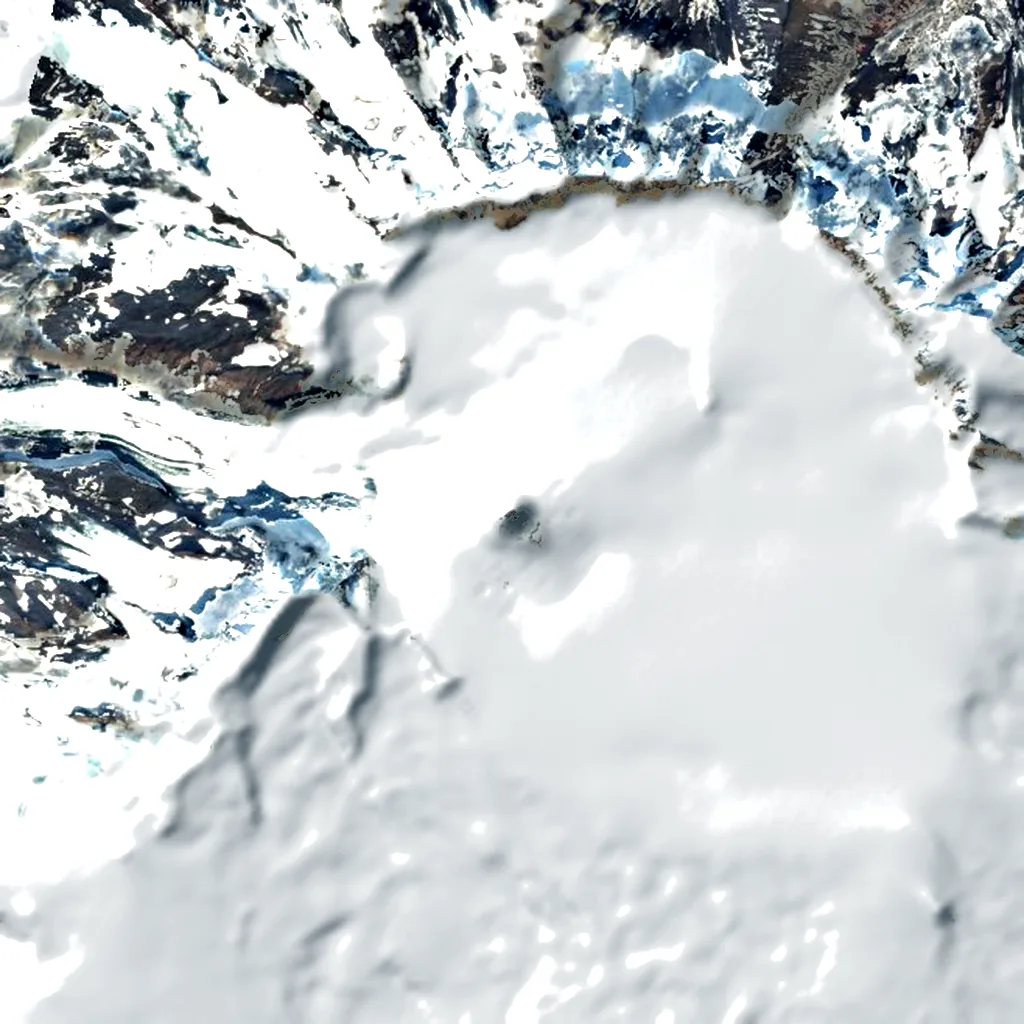 Mount Veniaminof seen from above (Sentinel-2)