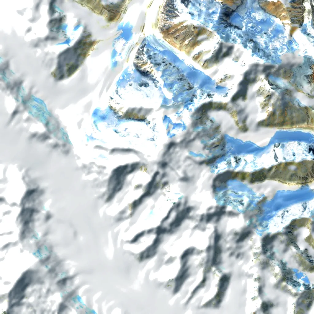 Mount Walsh seen from above (Sentinel-2)