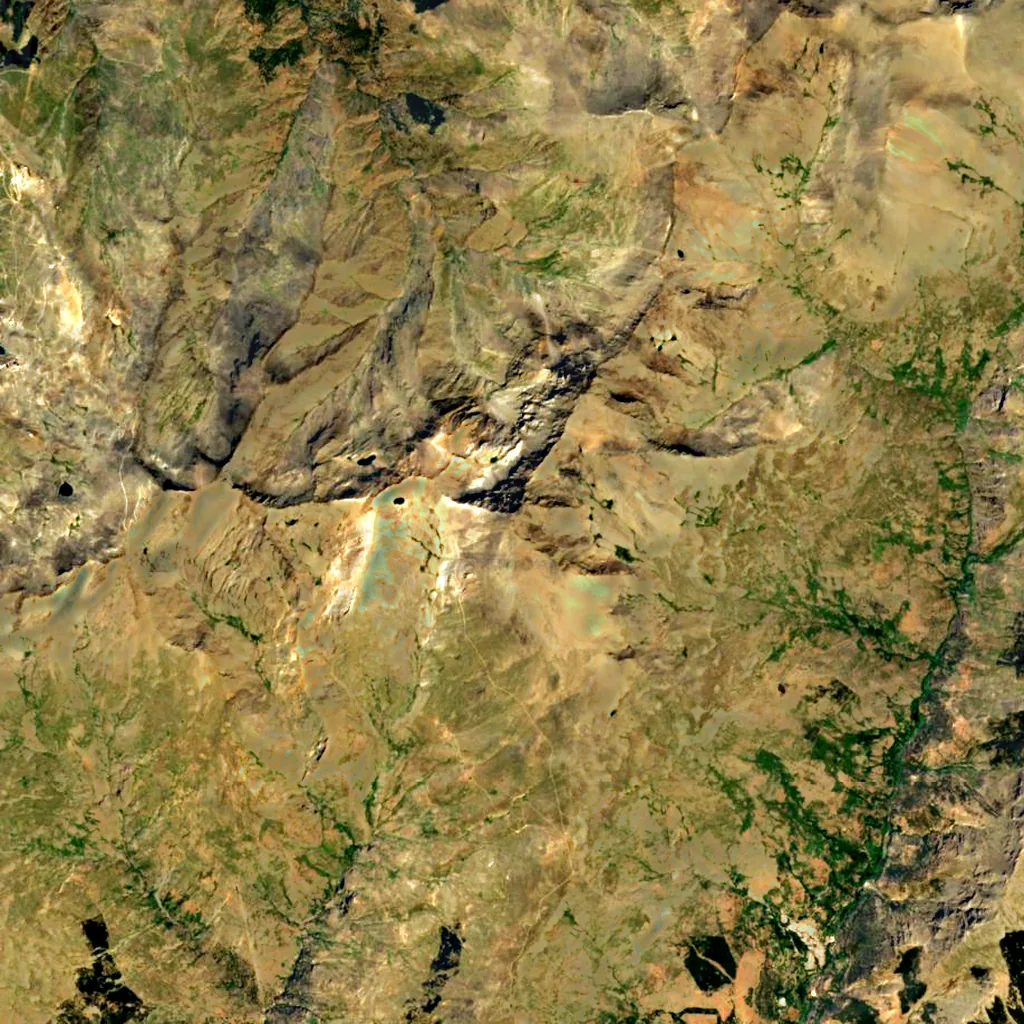 Mulhacén seen from above (Sentinel-2)