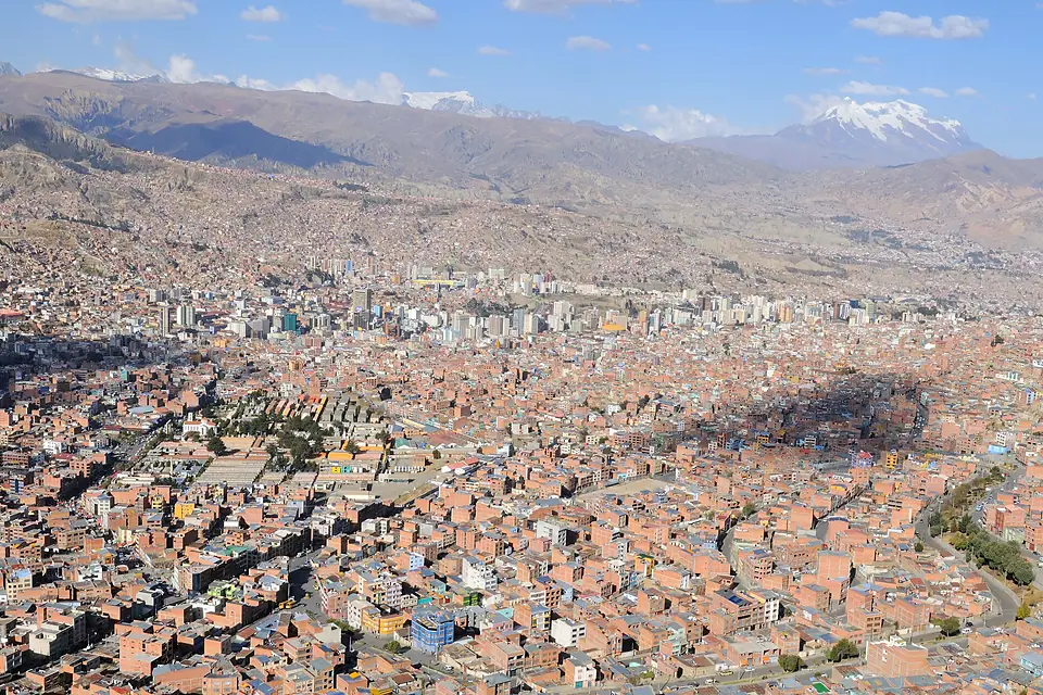La Paz aerial view-Bolivia