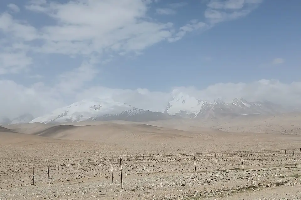 Muztagh Ata viewed from Karakoram Highway