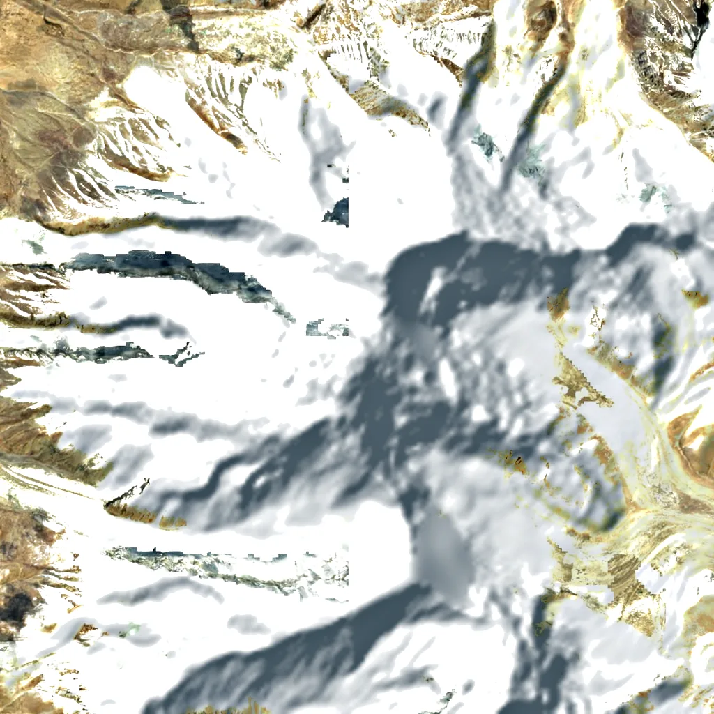 Muztagh Ata seen from above (Sentinel-2)