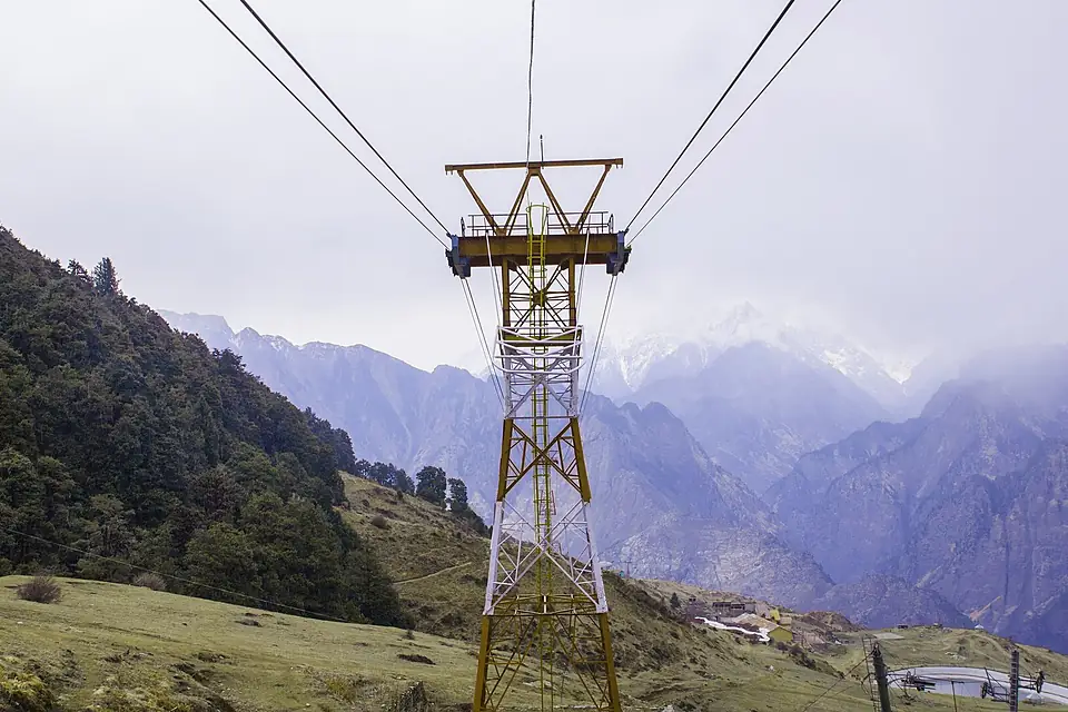 Mountain Nanda Devi seen from Auli