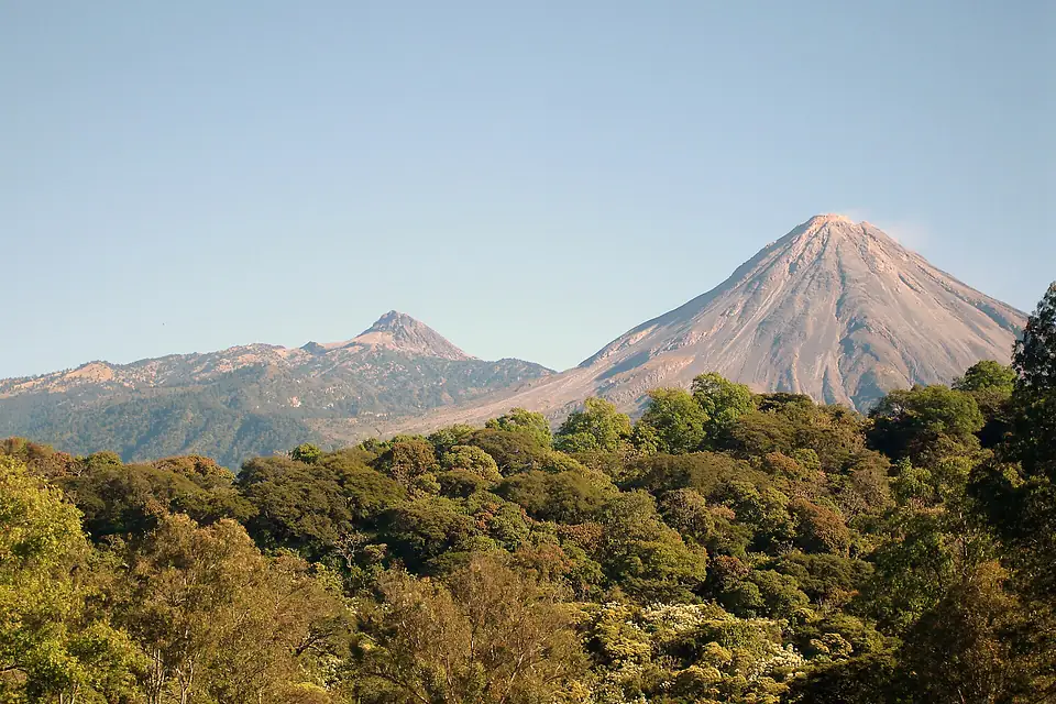Colima Volcano and Nevado de Colima