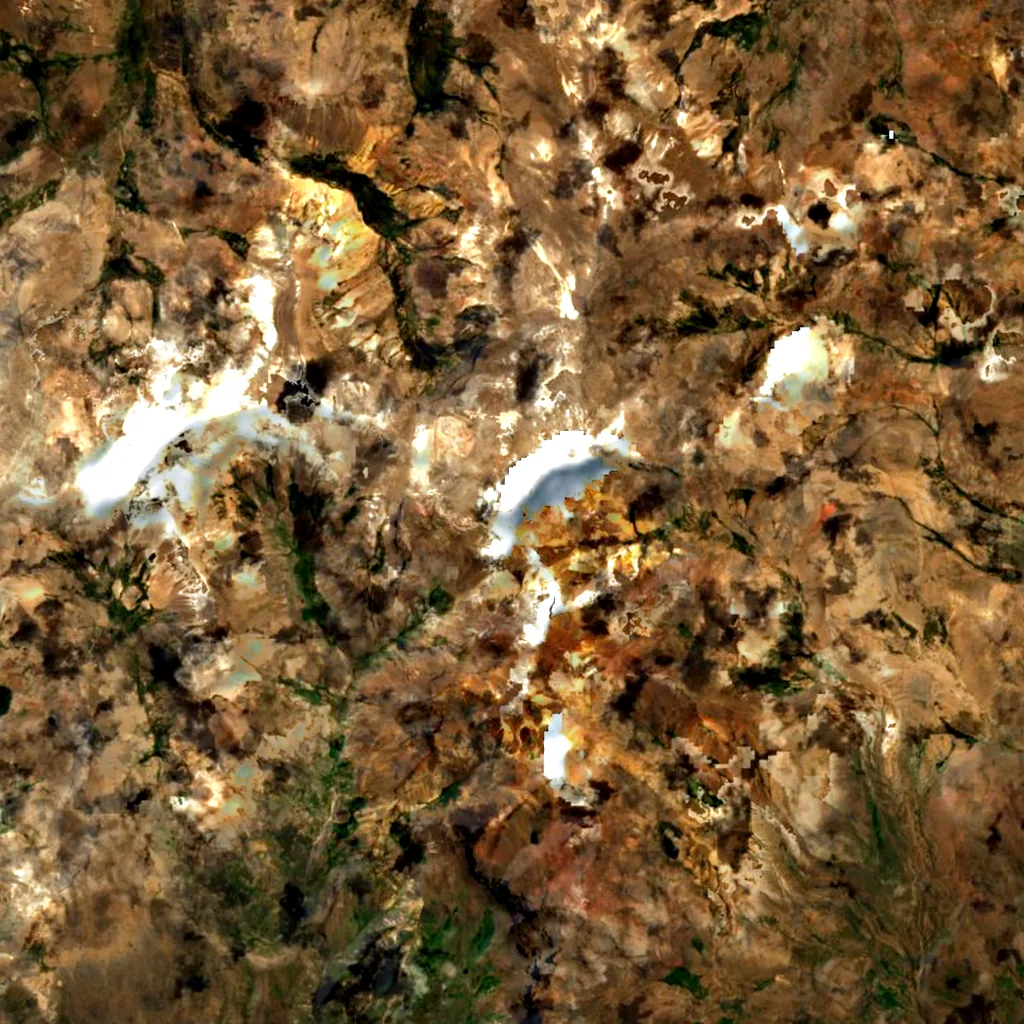 Nevado Mismi seen from above (Sentinel-2)