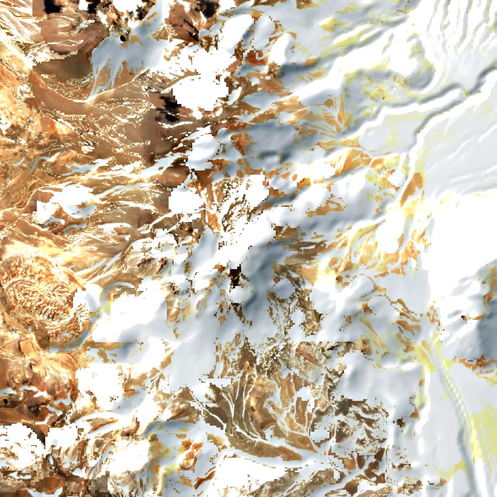 Nevado Tres Cruces seen from above (Sentinel-2)