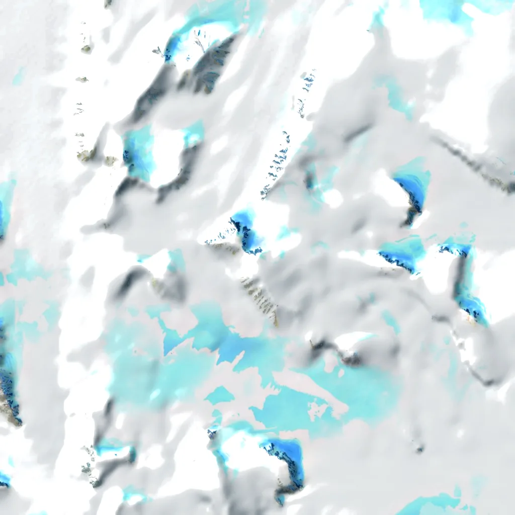 Newtontoppen seen from above (Sentinel-2)