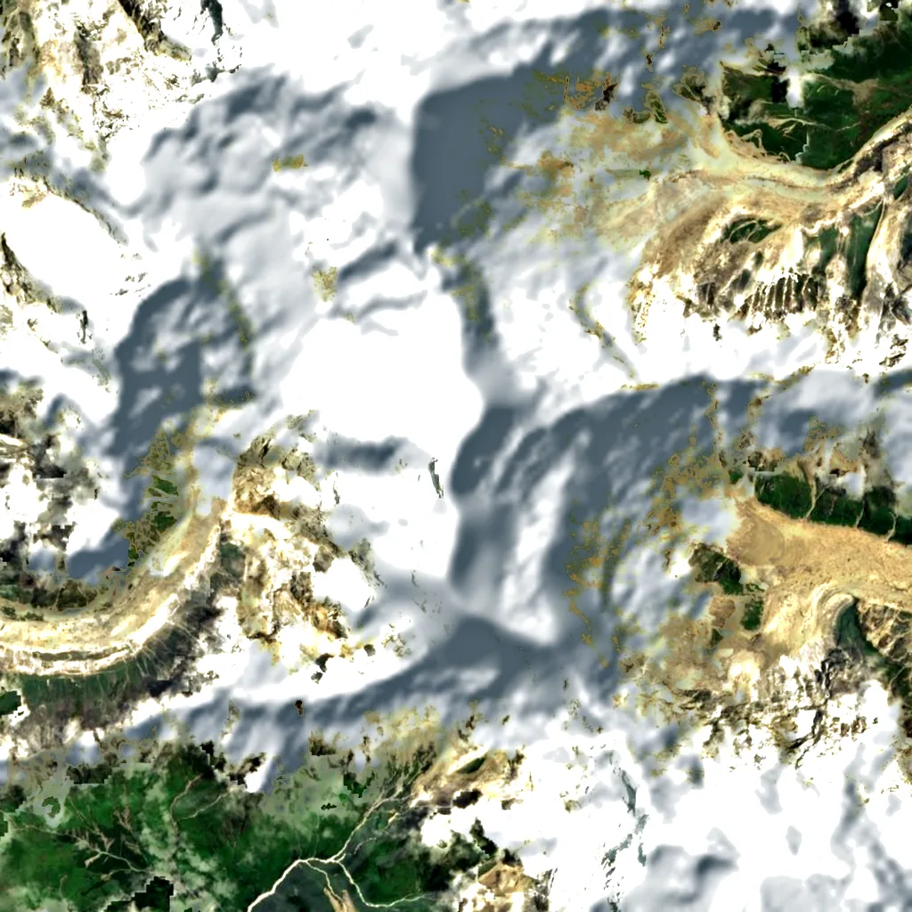 Ngadi Chuli seen from above (Sentinel-2)