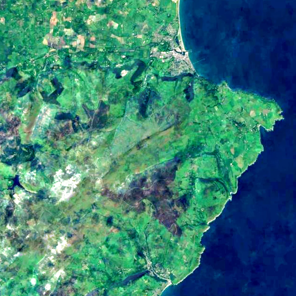 North Barrule seen from above (Sentinel-2)